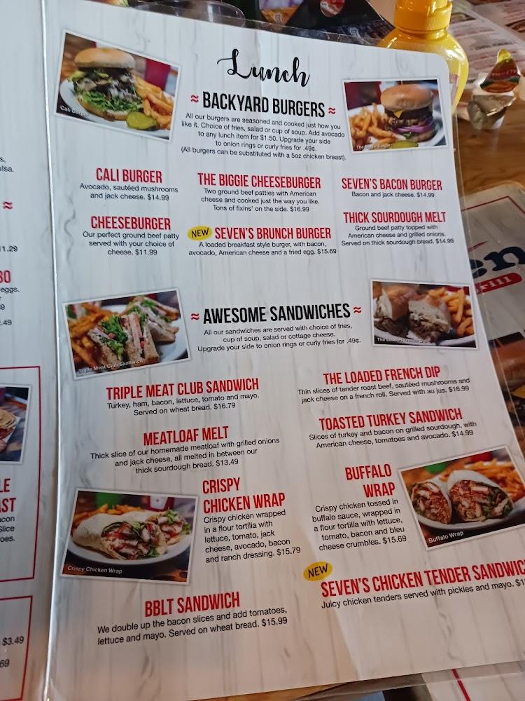 Seven Cafe And Grill Menu image 1